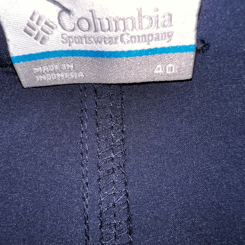 Columbia PFG Mens Size 40 Navy Blue Performance Fishing Short Omni-Shield Hiking - Picture 3 of 9
